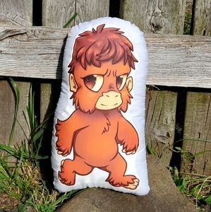 Baby Bigfoot Cryptid Pillow Pal. New.